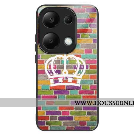 Coque Xiaomi Redmi Note 13 Pro 4G / Poco M6 Pro 4G Verre Trempé Mur Coloré