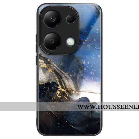 Coque Xiaomi Redmi Note 13 Pro 4G / Poco M6 Pro 4G Verre Trempé Noir Bleu Doré