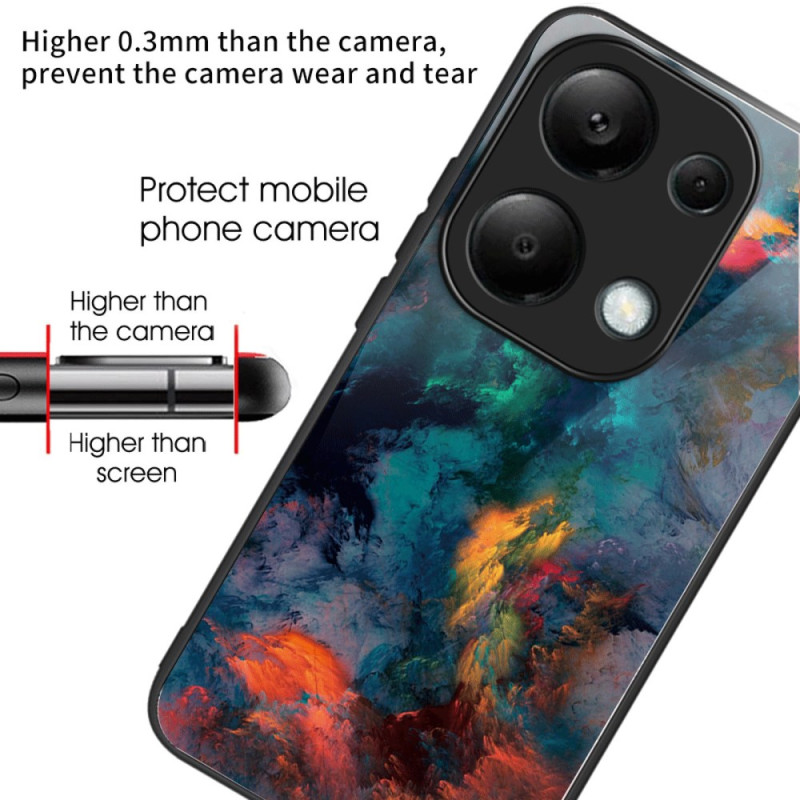 Coque Xiaomi Redmi Note 13 Pro 4G / Poco M6 Pro 4G Verre Trempé Nuages Colorés