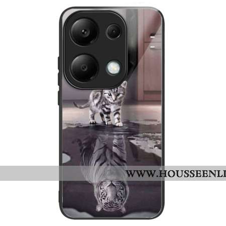 Coque Xiaomi Redmi Note 13 Pro 4G / Poco M6 Pro 4G Verre Trempé Petit Chaton