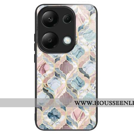 Coque Xiaomi Redmi Note 13 Pro 4G / Poco M6 Pro 4G Verre Trempé Tuiles Marbrées