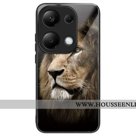 Coque Xiaomi Redmi Note 13 Pro 4G / Poco M6 Pro 4G Verre Trempé Tête de Lion