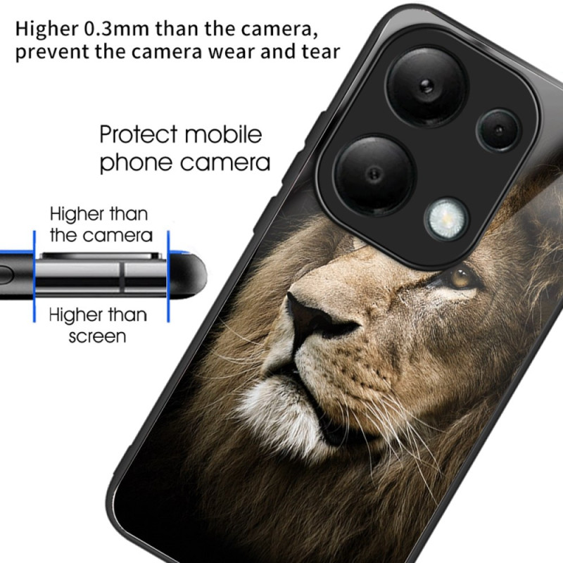 Coque Xiaomi Redmi Note 13 Pro 4G / Poco M6 Pro 4G Verre Trempé Tête de Lion