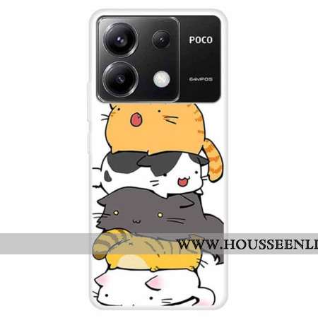 Coque Xiaomi Redmi Note 13 Pro 5G / Poco X6 5G Chats Empilés