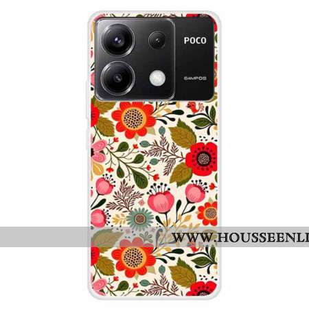 Coque Xiaomi Redmi Note 13 Pro 5G / Poco X6 5G Fleurs Colorées