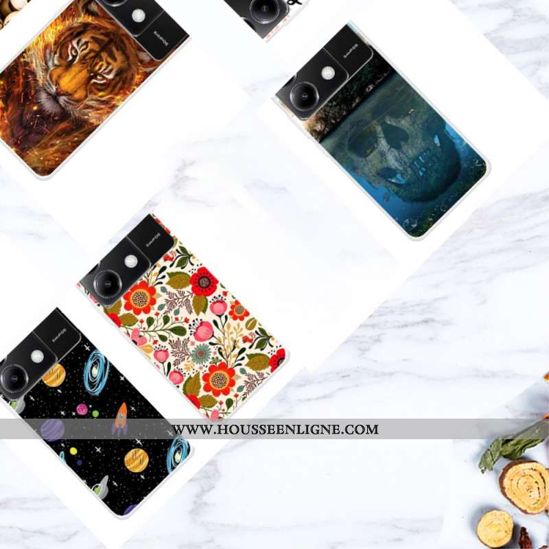 Coque Xiaomi Redmi Note 13 Pro 5G / Poco X6 5G Fleurs Colorées