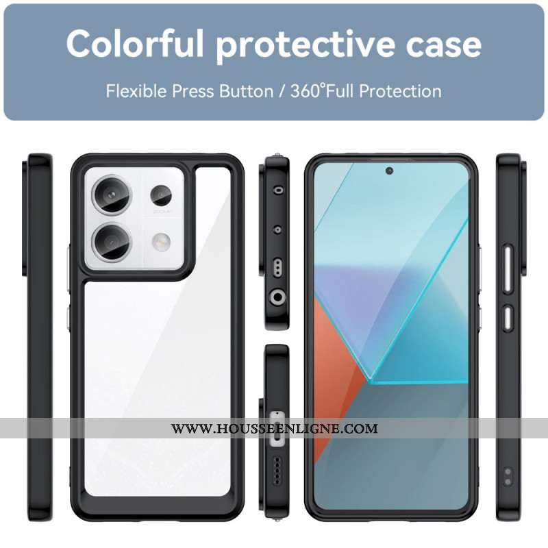 Coque Xiaomi Redmi Note 13 Pro 5G / Poco X6 5G Hybride Rebords Colorés