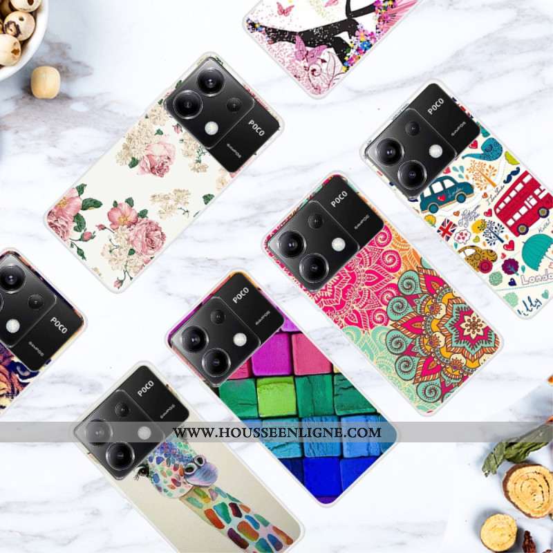 Coque Xiaomi Redmi Note 13 Pro 5G / Poco X6 5G Motif de Fleurs