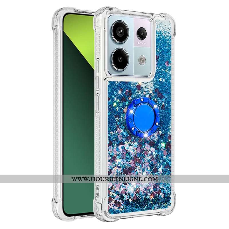 Coque Xiaomi Redmi Note 13 Pro 5G / Poco X6 5G Paillettes Anneau-Support