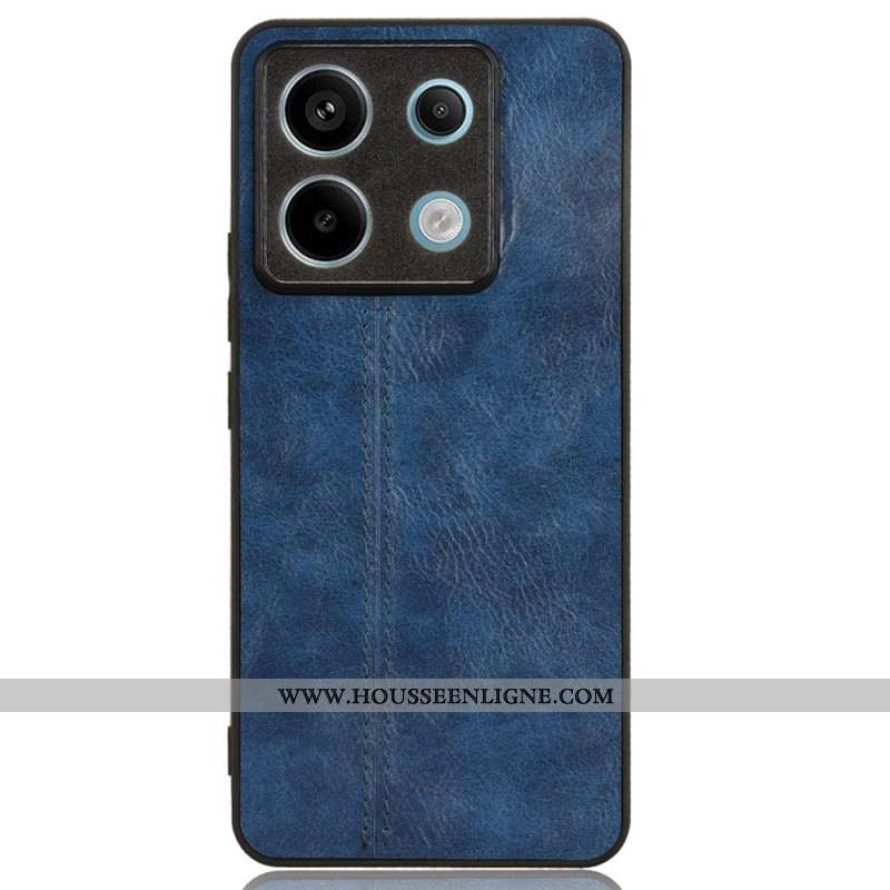 Coque Xiaomi Redmi Note 13 Pro 5G / Poco X6 5G Simili Cuir Coutures