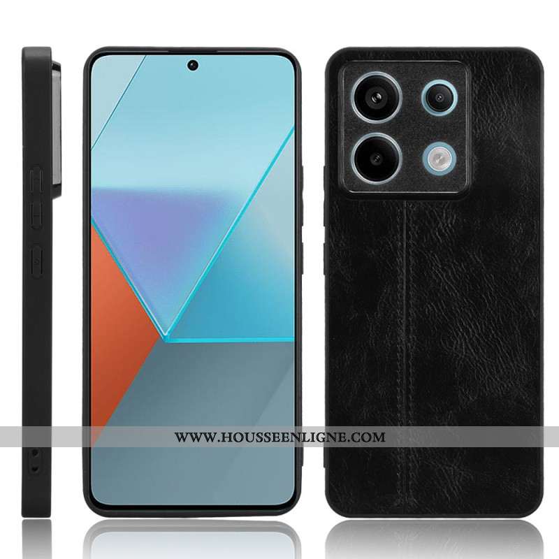 Coque Xiaomi Redmi Note 13 Pro 5G / Poco X6 5G Simili Cuir Coutures