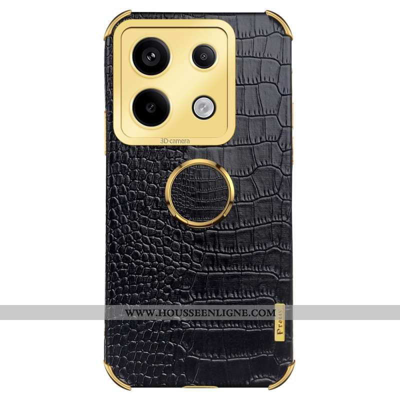 Coque Xiaomi Redmi Note 13 Pro 5G / Poco X6 5G Style Crocodile avec Anneau-Support