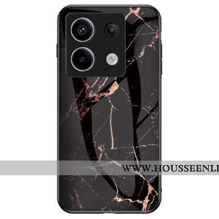 Coque Xiaomi Redmi Note 13 Pro 5G / Poco X6 5G Verre Trempé Marbre Noir et Doré