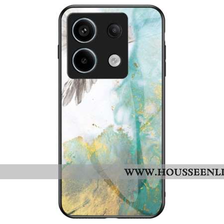 Coque Xiaomi Redmi Note 13 Pro 5G / Poco X6 5G Verre Trempé Marbre et Colombe Volante