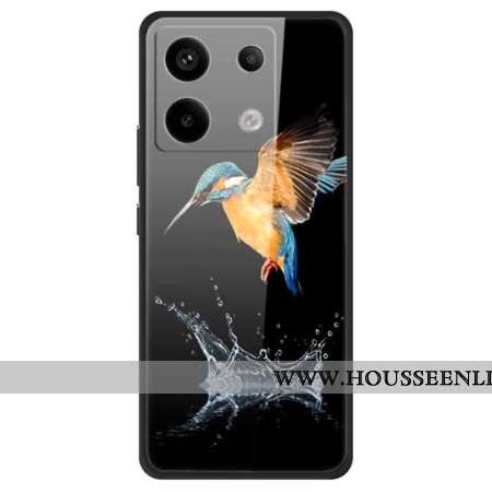 Coque Xiaomi Redmi Note 13 Pro 5G / Poco X6 5G Verre Trempé Oiseau Couronné