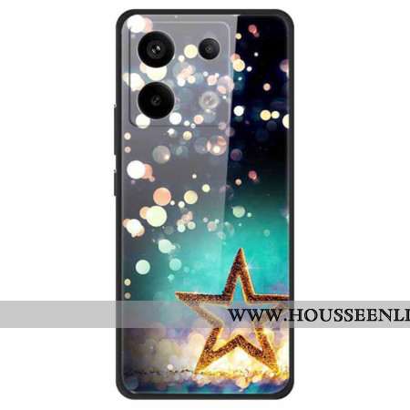 Coque Xiaomi Redmi Note 13 Pro 5G / Poco X6 5G Verre Trempé Étoile Brillante