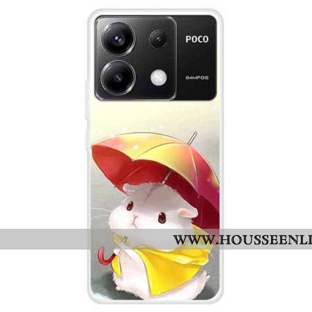 Coque Xiaomi Redmi Note 13 Pro 5G / Poco X6 5G Écureuil Parapluie