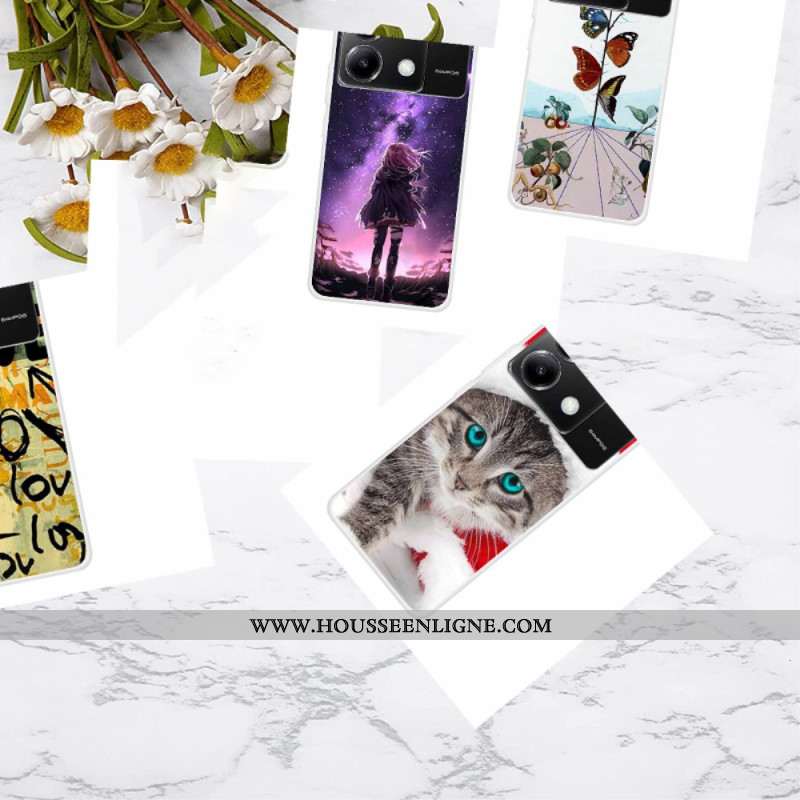 Coque Xiaomi Redmi Note 13 Pro 5G / Poco X6 5G Étoiles et Fille