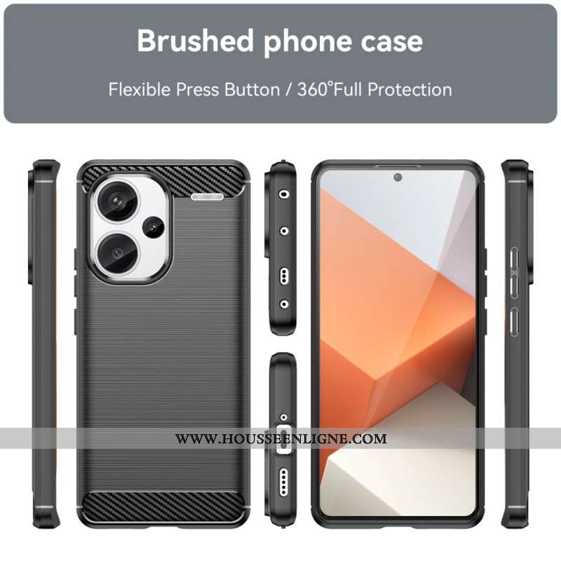 Coque Xiaomi Redmi Note 13 Pro Plus 5G Fibre Carbone Brossée