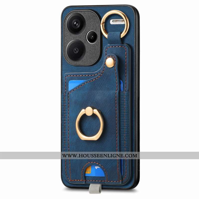 Coque Xiaomi Redmi Note 13 Pro Plus 5G Porte-Cartes et Anneau Rotatif