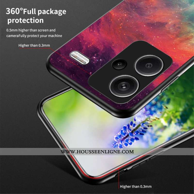 Coque Xiaomi Redmi Note 13 Pro Plus 5G Verre Trempé Croissant de lune étoilé