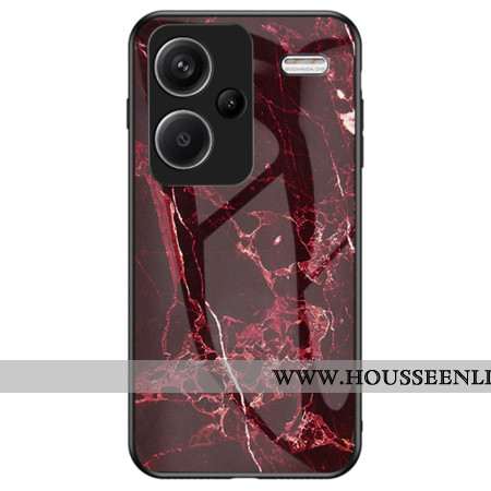 Coque Xiaomi Redmi Note 13 Pro Plus 5G Verre Trempé Marbre Rouge