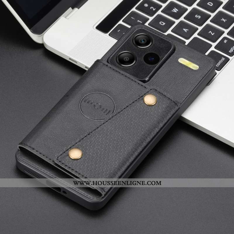 Coque Xiaomi Redmi Note 13 Pro Plus 5G avec Support et Porte-Cartes