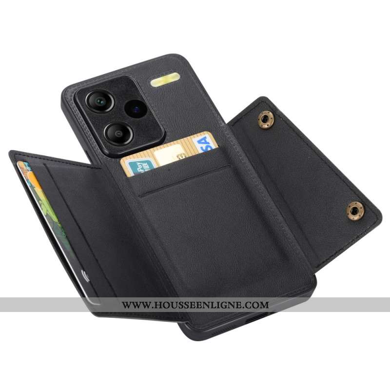 Coque Xiaomi Redmi Note 13 Pro Plus 5G avec Support et Porte-Cartes