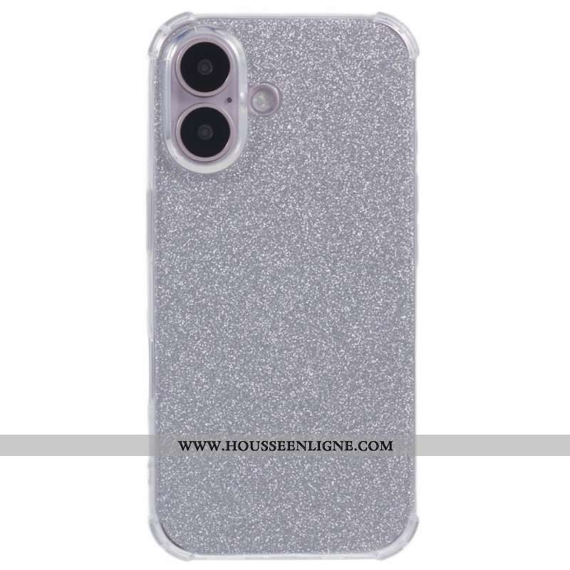 Coque iPhone 16 Coins Renforcés et Papier à Carte