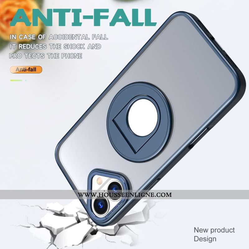 Coque iPhone 16 Compatible avec MagSafe avec Anneau-Support