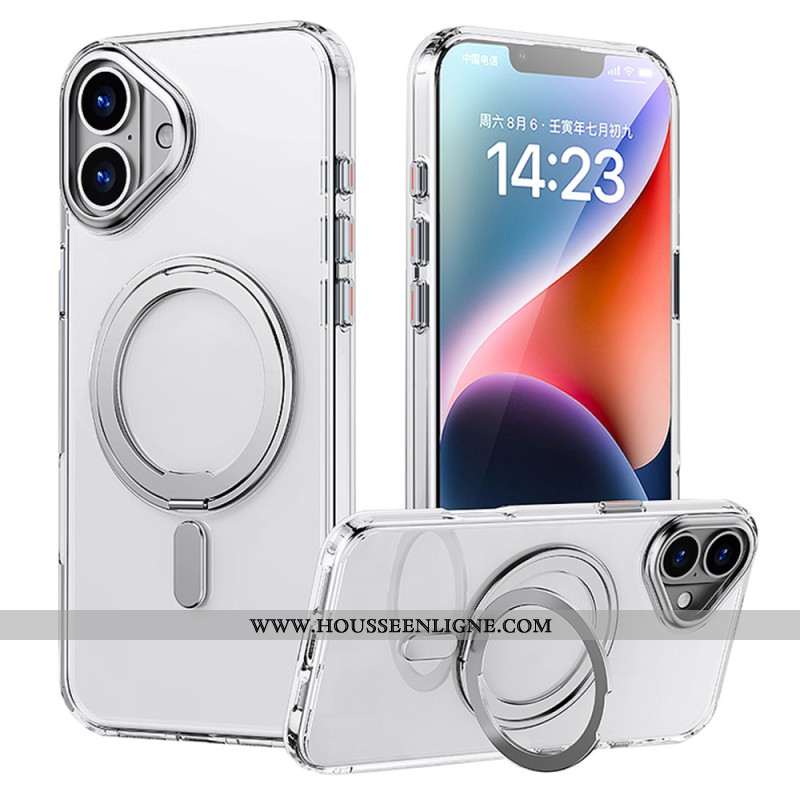 Coque iPhone 16 Magnétique Support Rotatif