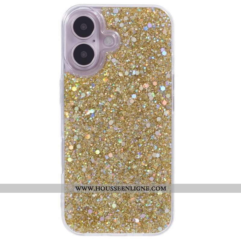 Coque iPhone 16 Paillettes