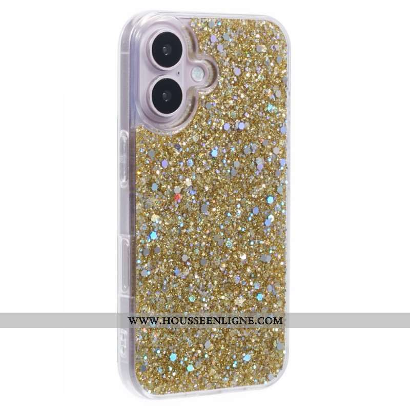 Coque iPhone 16 Paillettes