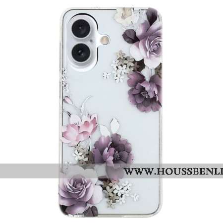 Coque iPhone 16 Pivoines