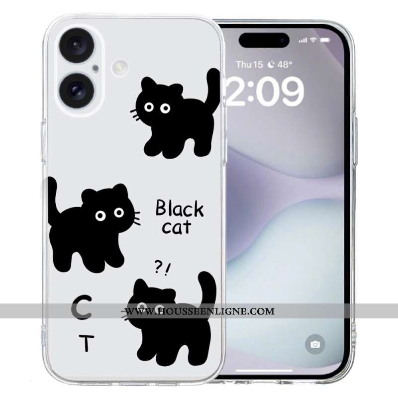 Coque iPhone 16 Plus Black Noir