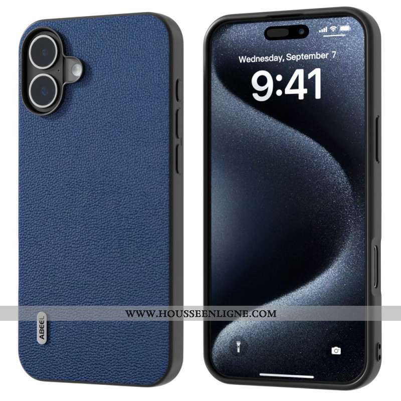 Coque iPhone 16 Plus Effet Cuir ABEEL