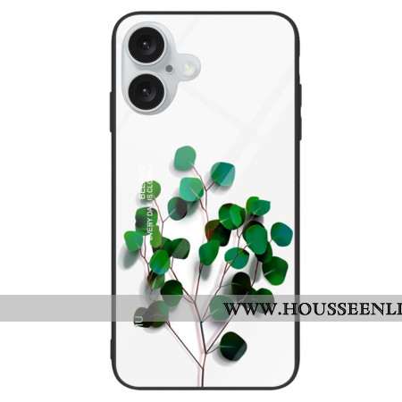 Coque iPhone 16 Plus Feuilles Vertes