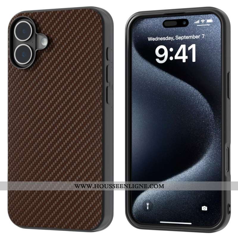 Coque iPhone 16 Plus Fibre Carbone ABEEL