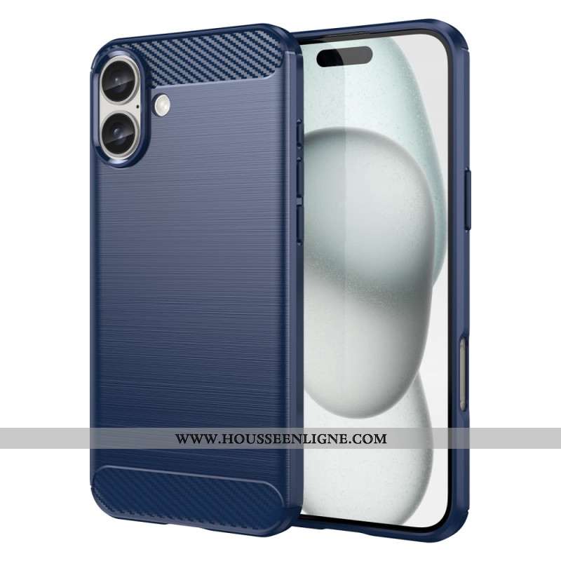 Coque iPhone 16 Plus Fibre Carbone Brossée