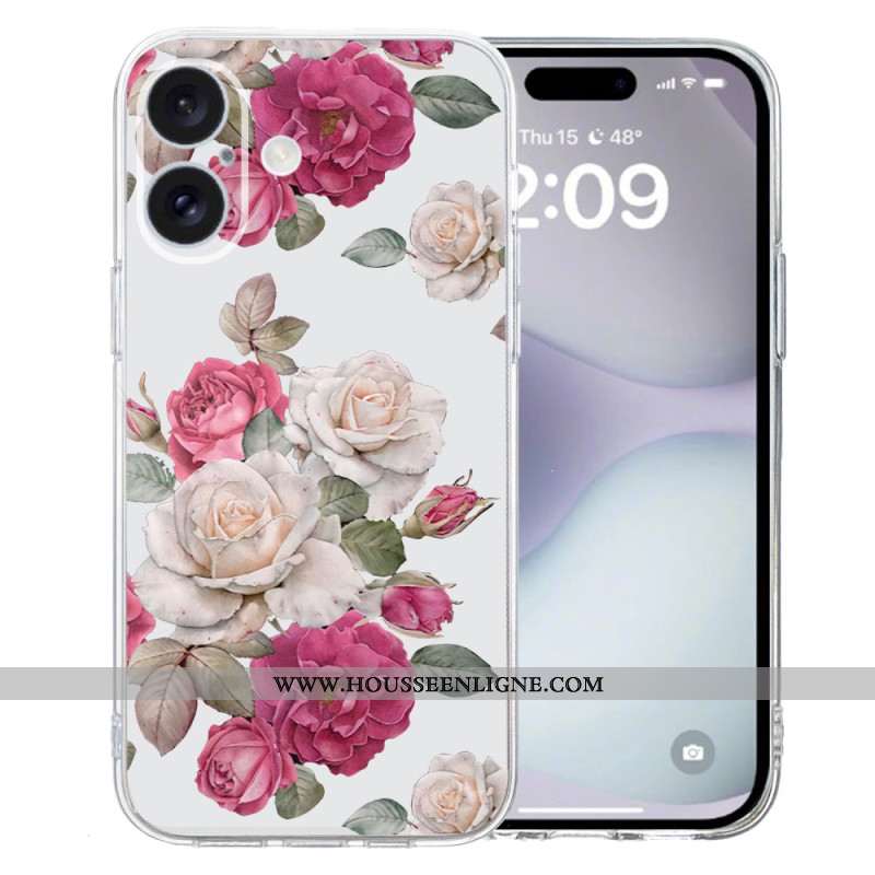 Coque iPhone 16 Plus Jolies Pivoines