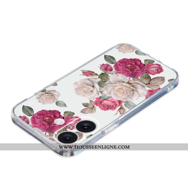 Coque iPhone 16 Plus Jolies Pivoines