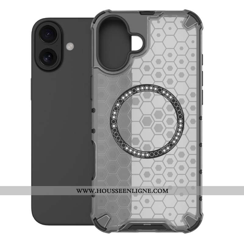 Coque iPhone 16 Plus Magnétique Nid d'Abeille