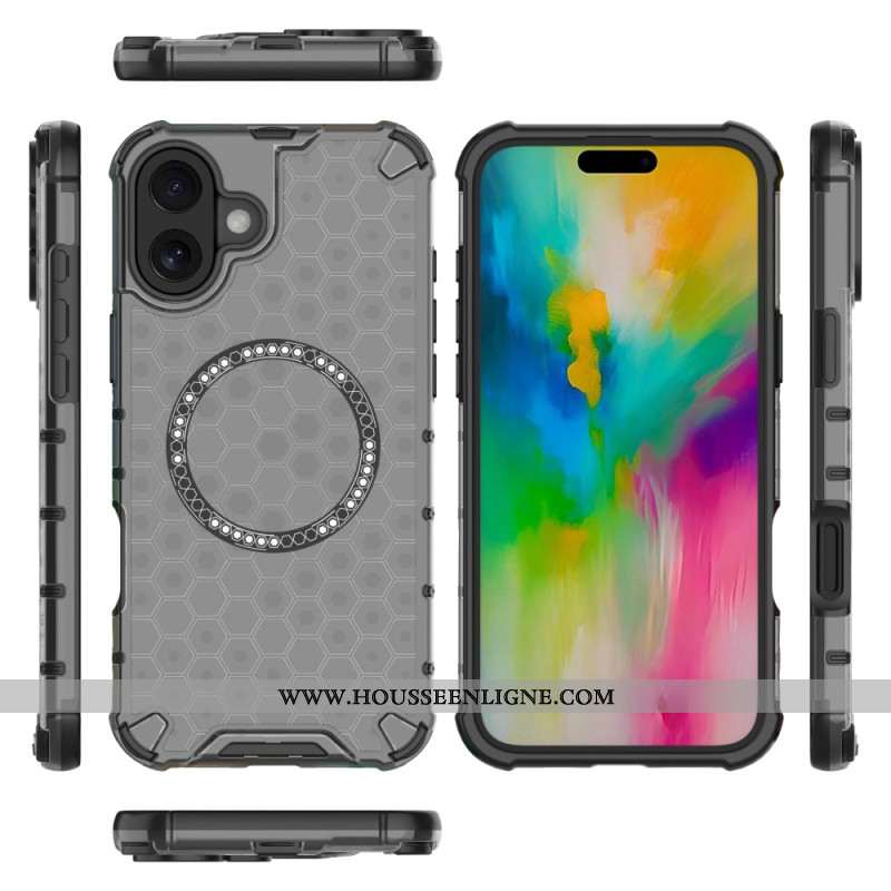 Coque iPhone 16 Plus Magnétique Nid d'Abeille