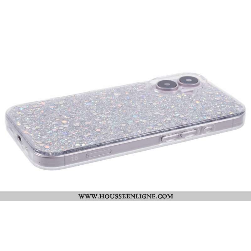 Coque iPhone 16 Plus Paillettes