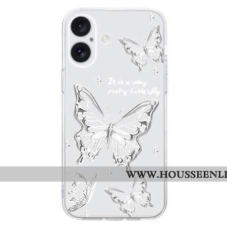 Coque iPhone 16 Plus Papillons