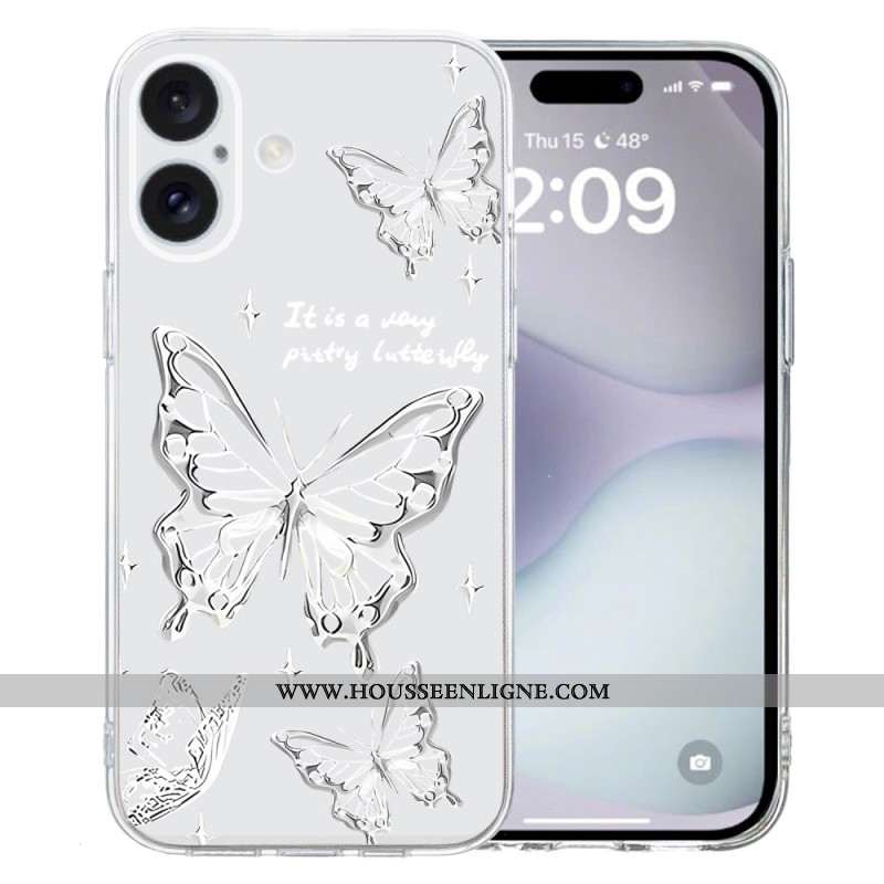 Coque iPhone 16 Plus Papillons