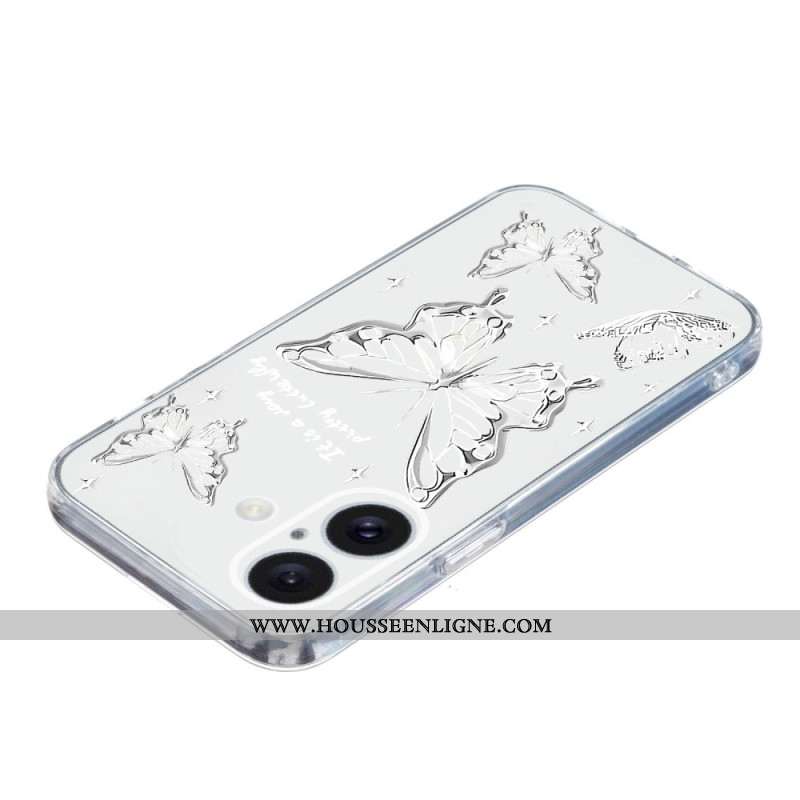 Coque iPhone 16 Plus Papillons