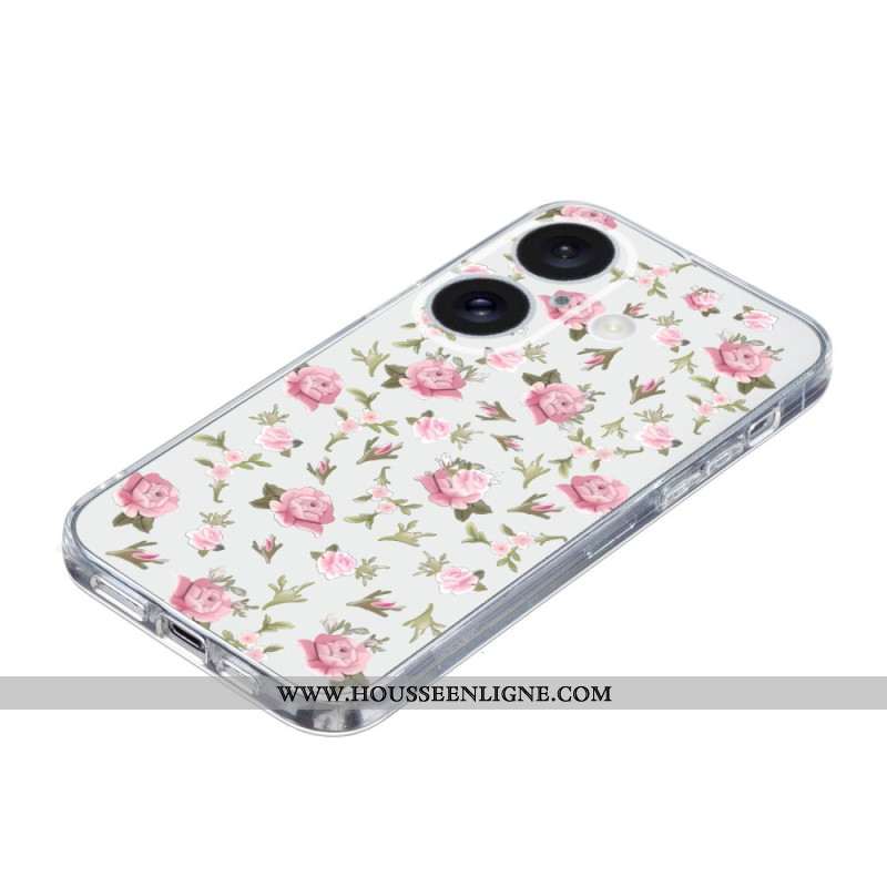 Coque iPhone 16 Plus Petites Fleurs Roses