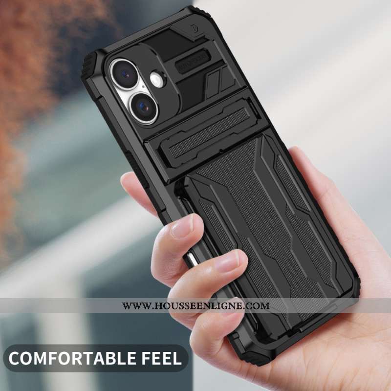 Coque iPhone 16 Plus Porte-Cartes Intégré et Support