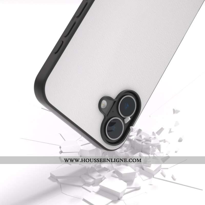 Coque iPhone 16 Plus Simili Cuir Anti-Chute